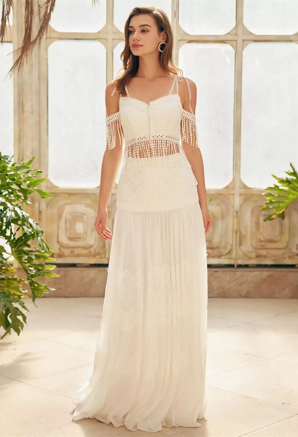 strapless open back dress Campbell Off Shoulder Maxi Dress | Black | Dresses main image 1