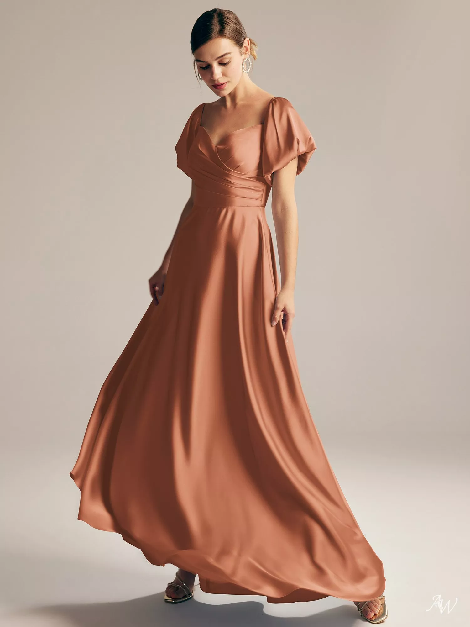 Bridesmaid Dresses Suzhoudress AW Dey Dress, Hunter Green Crystal Satin Satin Charmeuse Stretch Satin Floor Length Sweetheart Neckline Bridesmaid Dresses Singapore