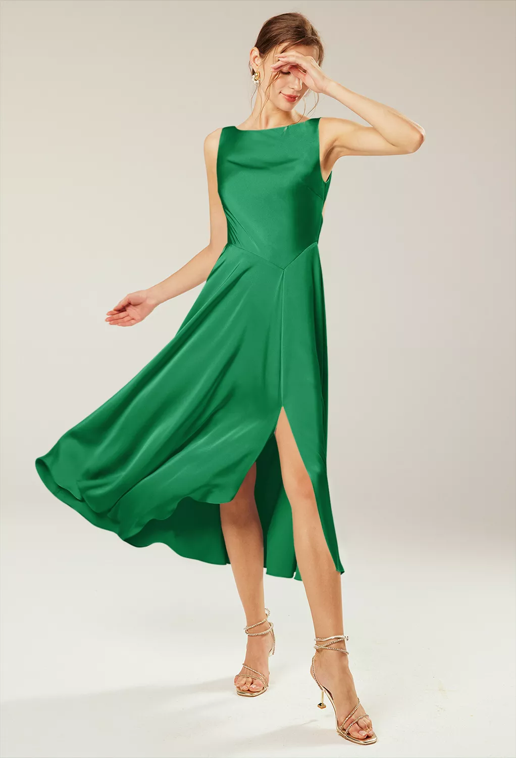 slim fit dress slacks Phoebe Green Color Lightweight Casual Dress – Whisper Mint