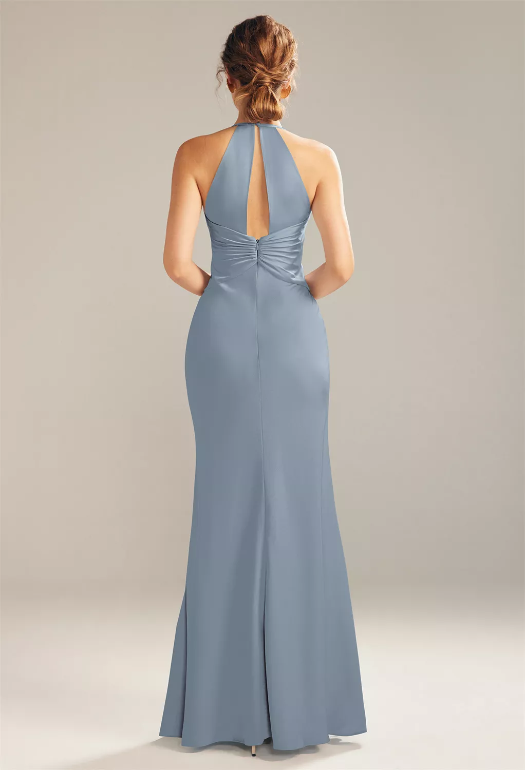 princess polly baby blue dress Zara Satin Dress Blue Zara High Quality Satin Bridesmaid Dress