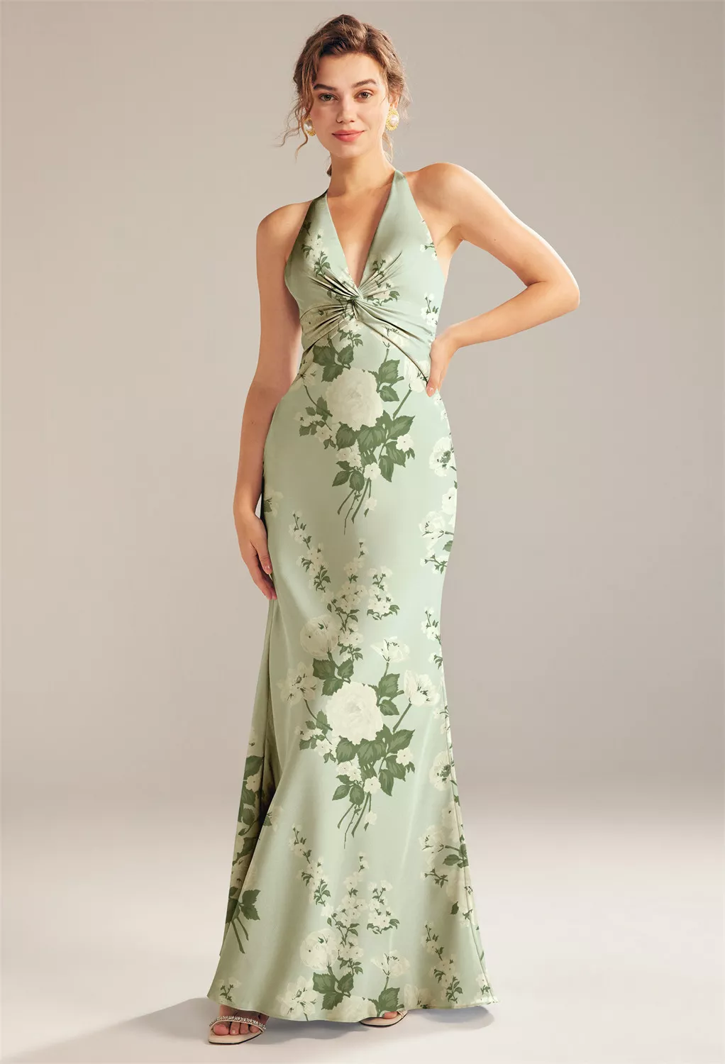 Mottled Moss Green Wedding Guest Dresses Page 3 | AW.Bridal Singapore