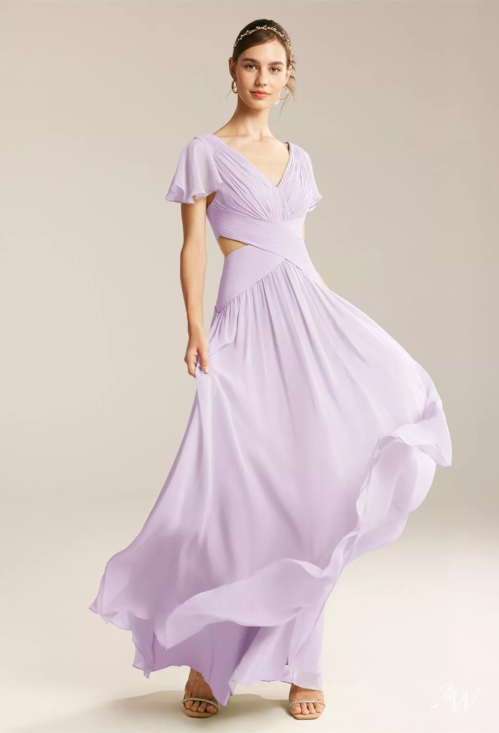 clelia's party dresses AW Clelia Lilac Bridesmaid Dresses