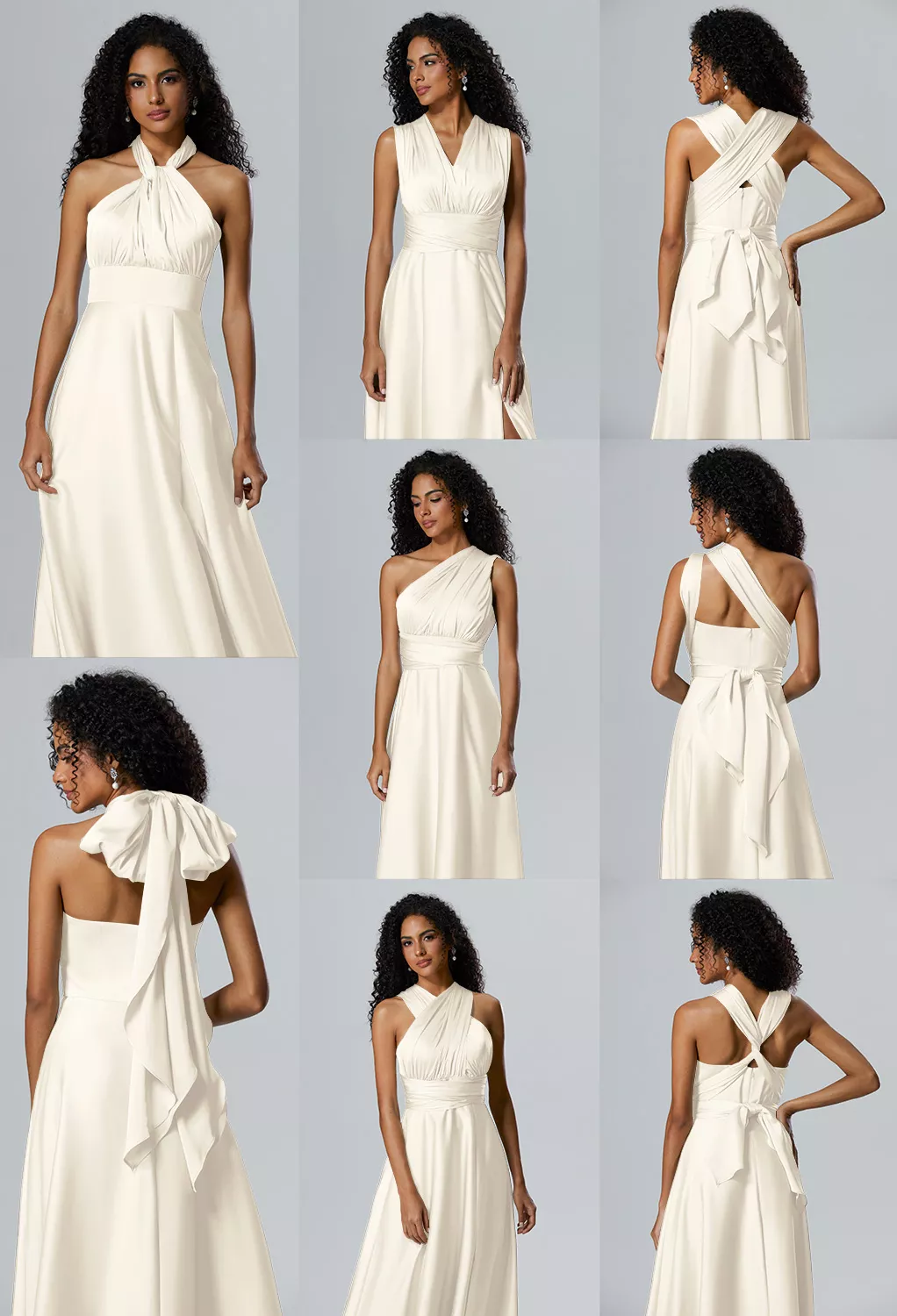 Ivory Convertible Bridesmaid Dresses