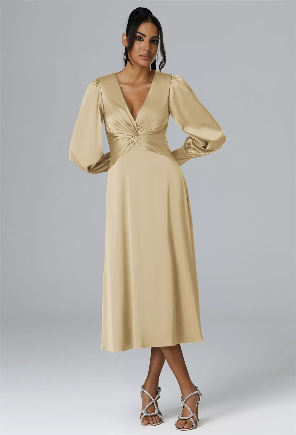 slim fit dress slacks Autumn Leaves Gown– Teuta Matoshi main image 0