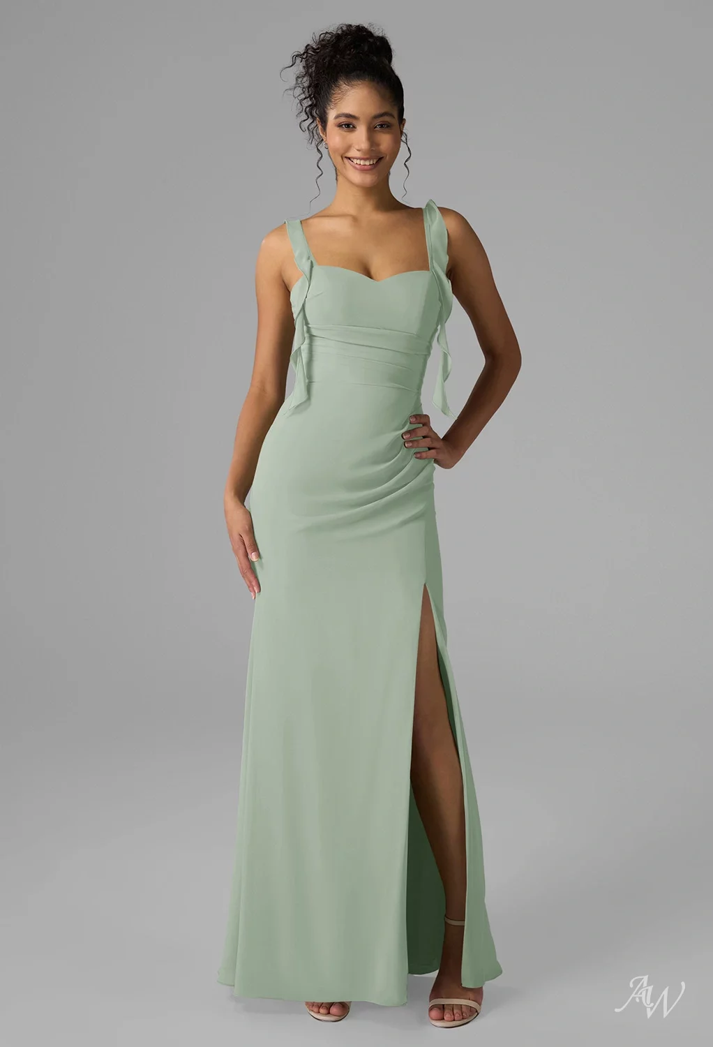 bridesmaid dresses singapore AW Saarah Sage Green 40_summer_small Black Tie Dress Code Color:Ivory/Prosecco/Honey/Champagne Multi Maxi dress