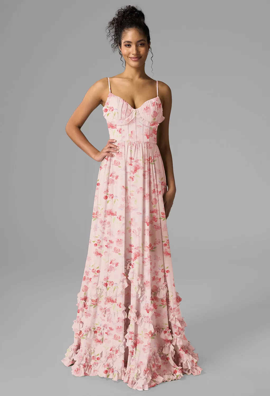sachin and babi light blue dress Peach Prom Dresses