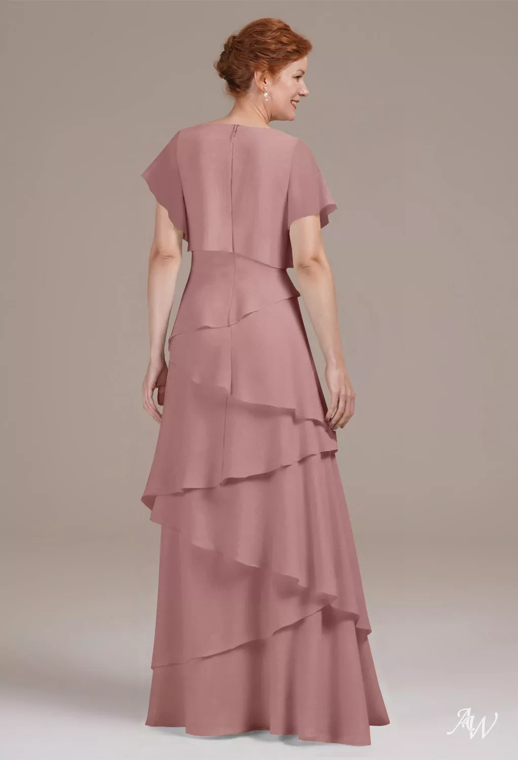 AW Emmy Dusty Rose Mother of the Bride Dresses | AW.Bridal Singapore