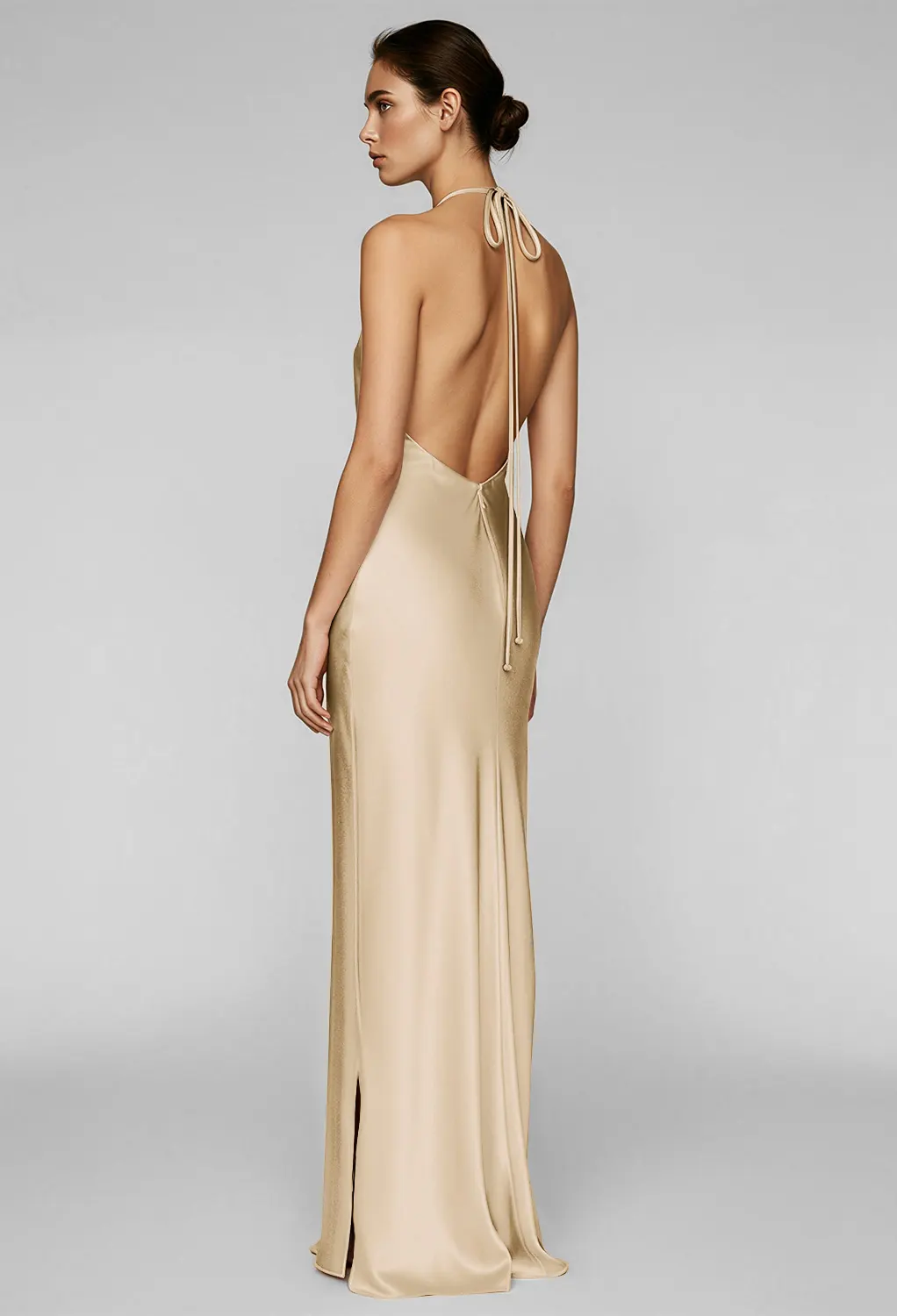 Champagne, Nude Bridesmaid Dresses