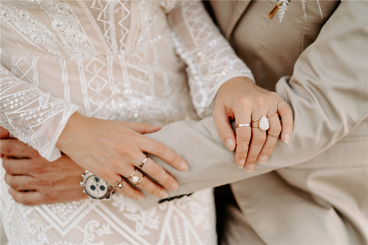 Bohemian Wedding Dress Detail